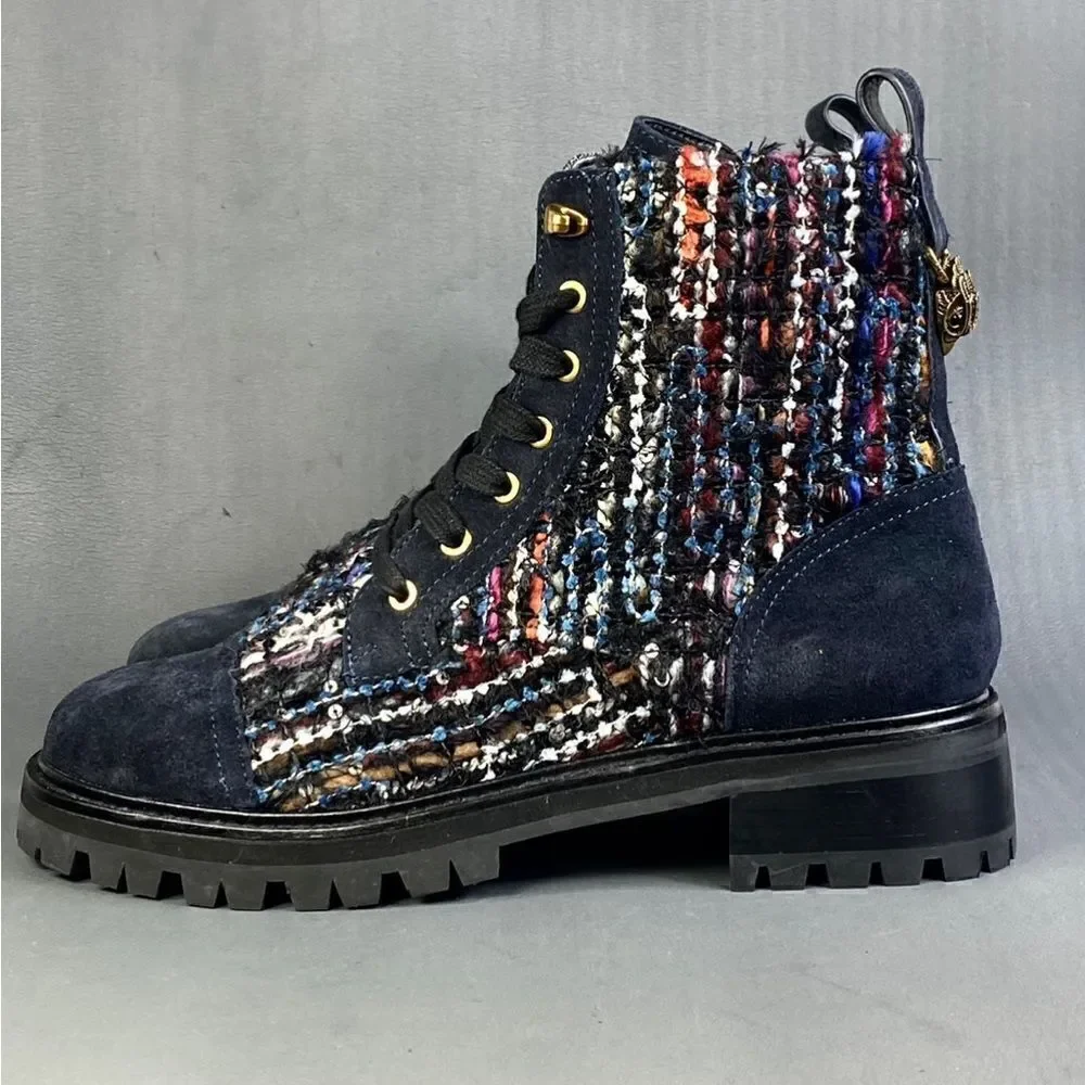 KURT GEIGER LONDON Women's Kensington Lace Up Combat Boots  size 36 (5.5)